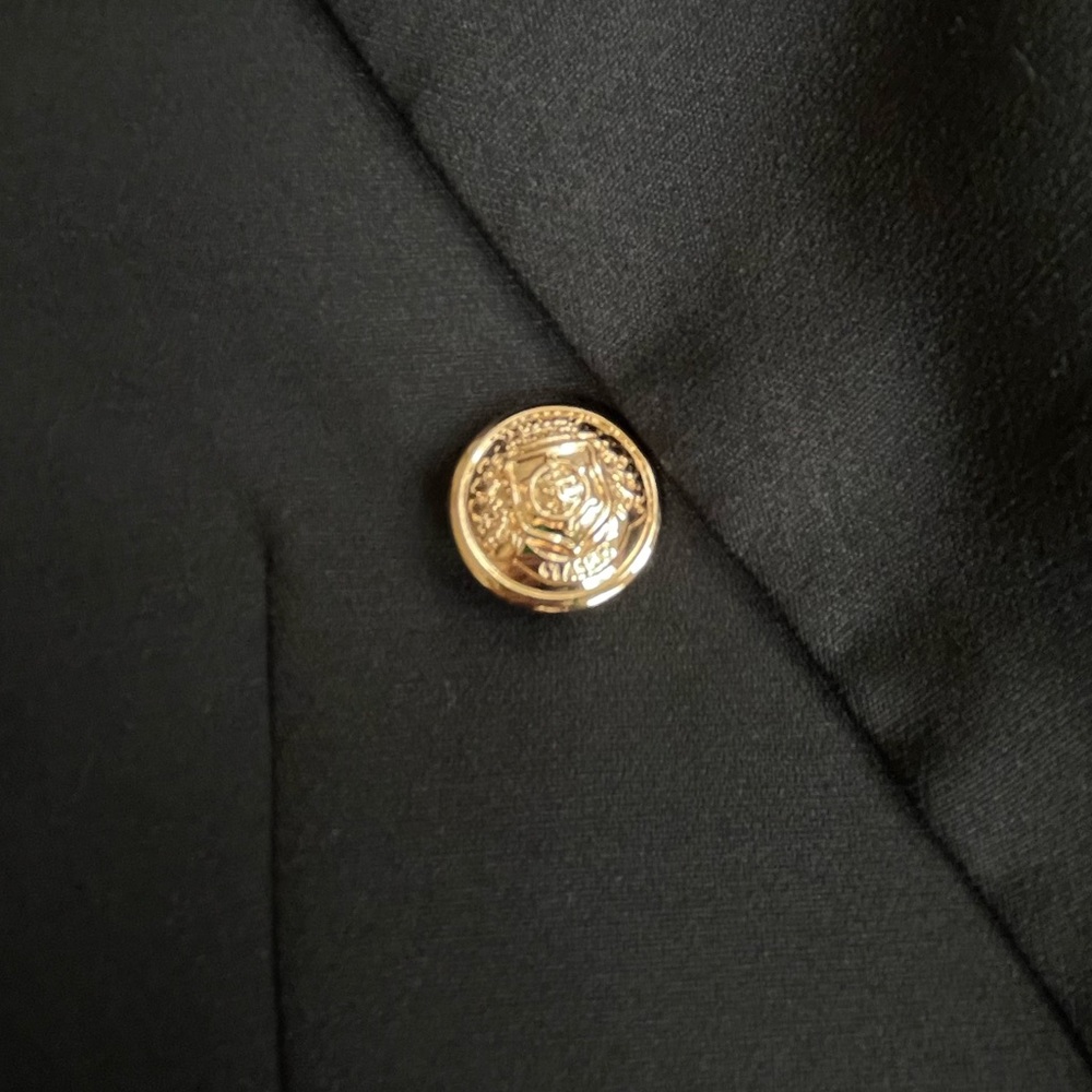 Black Double Breasted Blazer - image 8